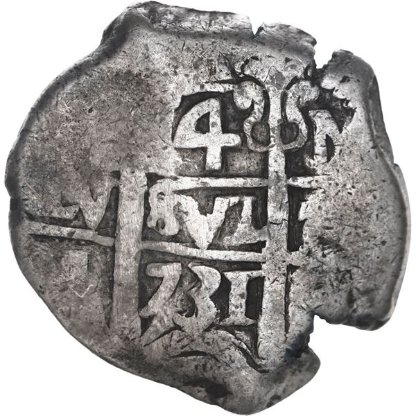 BOLIVIA, Potosí, cob 4 reales, 1731 M, rare, ex-Ponte.