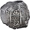 Image 1 : BOLIVIA, Potosí, cob 4 reales, 1732 YA, very rare, ex-Ponte.