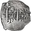 Image 1 : BOLIVIA, Potosí, cob 4 reales, 1733/2 YA, very rare, ex-Ponte.