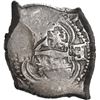 Image 2 : BOLIVIA, Potosí, cob 4 reales, 1733 E, retrograde E to right of cross, very rare, ex-Ponte.