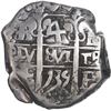 Image 1 : BOLIVIA, Potosí, cob 4 reales, 1735 E, ex-Ponte.