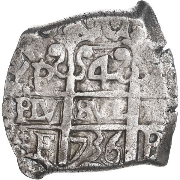 BOLIVIA, Potosí, cob 4 reales, 1736 E, ex-Ponte.