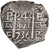 Image 1 : BOLIVIA, Potosí, cob 4 reales, 1736 E, ex-Ponte.