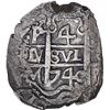 Image 1 : BOLIVIA, Potosí, cob 4 reales, 1740 M, ex-Ponte.