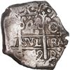 Image 1 : BOLIVIA, Potosí, cob 4 reales, 1742 C/P, rare, ex-Ponte.