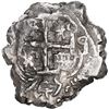 Image 2 : BOLIVIA, Potosí, cob 4 reales, 1745/4 q, very rare, ex-Ponte.
