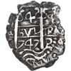 Image 1 : BOLIVIA, Potosí, cob 4 reales, 1747 q, ex-Ponte.