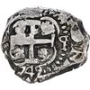 Image 2 : BOLIVIA, Potosí, cob 4 reales, 1749 q, ex-Ponte.