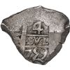Image 1 : BOLIVIA, Potosí, cob 4 reales, 1759 q, ex-Ponte.