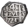 Image 1 : BOLIVIA, Potosí, cob 4 reales, 1771/0 V-(Y)-V, rare, ex-Ponte.