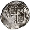 Image 2 : BOLIVIA, Potosí, cob 2 reales, 1654 E, •PH• at top, denomination above cross.