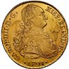 Image 1 : BOLIVIA, Potosí, gold bust 8 escudos, Charles IV, 1791 PR, laureate bust, very rare, NGC AU 53, ex-A