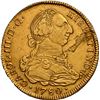 Image 1 : BOLIVIA, Potosí, gold bust 4 escudos, Charles III, 1780 PR, rare, NGC AU details / harshly cleaned, 