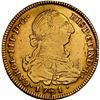 Image 1 : BOLIVIA, Potosí, gold bust 4 escudos, Charles III, 1781 PR, rare, NGC XF details / cleaned, ex-Almen