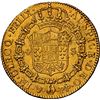 Image 2 : BOLIVIA, Potosí, gold bust 4 escudos, Charles IV, 1801 PP, rare, NGC XF details / obv tooled, ex-Alm
