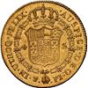 Image 2 : BOLIVIA, Potosí, gold bust 4 escudos, Charles IV, 1807 PJ, rare, NGC AU details / obv scratched, ex-