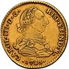 Image 1 : BOLIVIA, Potosí, gold bust 2 escudos, Charles III, 1785 PR, rare, NGC XF 40, ex-Almenara.
