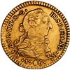 Image 1 : BOLIVIA, Potosí, gold bust 1 escudo, Charles III, 1786 PR, very rare, NGC AU details / cleaned, fine
