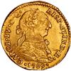 Image 1 : BOLIVIA, Potosí, gold bust 1 escudo, Charles IV transitional (bust of Charles III, ordinal IV), 1789