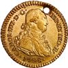 Image 1 : BOLIVIA, Potosí, gold bust 1 escudo, Charles IV, 1798 PP, rare, NGC AU details / holed, ex-Almenara.