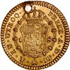 Image 2 : BOLIVIA, Potosí, gold bust 1 escudo, Charles IV, 1798 PP, rare, NGC AU details / holed, ex-Almenara.