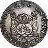 Image 1 : BOLIVIA, Potosí, pillar 8 reales, Charles III, 1769 JR, round 9, re-punched 6, no stop after CAROLVS
