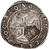 Image 2 : BRAZIL, 500 reis, Afonso VI, crowned-500 countermark (1663) on a Lisbon, Portugal, cruzado (400 reis