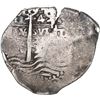 Image 1 : BRAZIL, 300 reis, Afonso VI, crowned-300 countermark with retrograde 3 (1663) on a Potosí, Bolivia, 