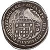 Image 1 : BRAZIL, 500 reis, Pedro II, crowned-S00 countermark (1688) on a Lisbon, Portugal, cruzado (400 reis)