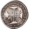 Image 2 : BRAZIL, 500 reis, Pedro II, crowned-S00 countermark (1688) on a Lisbon, Portugal, cruzado (400 reis)
