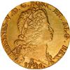 Image 1 : BRAZIL, Rio, gold dobra (12800 reis), João V, 1731-R, first type, PCGS XF details / excessive clippi