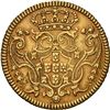 Image 2 : BRAZIL, Bahia, gold 3200 reis, João V, 1750-B, very rare, NGC AU details / engraved.