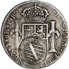 Image 2 : BRAZIL, Minas, 960 reis, João, Prince Regent, arms double countermark (1808-10) on a Potosí, Bolivia