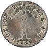 Image 2 : CHILE, Santiago, "volcano" peso, 1822 FI, NGC AU 53.