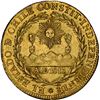 Image 1 : CHILE, Santiago, gold 8 escudos, 1822 FI, NGC AU 58.