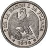 Image 1 : CHILE, Santiago, "condor" peso, 1870/69, NGC MS 62 (Colección Val y Mexía Label).