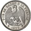 Image 1 : CHILE, Santiago, "condor" peso, 1872, NGC MS 62 (Colección Val y Mexía Label).