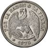 Image 1 : CHILE, Santiago, "condor" peso, 1875/0, NGC AU 55 (Colección Val y Mexía Label).