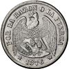 Image 1 : CHILE, Santiago, "condor" peso, 1876, N-M on ground, NGC MS 61 (Colección Val y Mexía Label).
