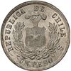 Image 2 : CHILE, Santiago, "condor" peso, 1878, NGC MS 65+ (Colección Val y Mexía Label), finest known in NGC