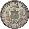 Image 2 : CHILE, Santiago, "condor" peso, 1883, flat-top 3 restrike, coin alignment, NGC MS 64 (Colección Val 