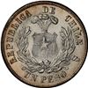 Image 2 : CHILE, Santiago, "condor" peso, 1885, NGC MS 63 (Colección Val y Mexía Label).
