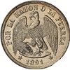 Image 1 : CHILE, Santiago, "condor" peso, 1891, NGC MS 62 (Colección Val y Mexía Label).