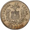 Image 2 : CHILE, Santiago, "condor" peso, 1891, NGC MS 62 (Colección Val y Mexía Label).