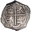 Image 2 : COLOMBIA, Cartagena, cob 8 reales, Philip IV, assayer E below mintmark NR to left (1620s).
