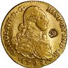 Image 1 : COLOMBIA, Bogotá, gold bust 2 escudos, Charles IV, 1798 J•J, with private countermark "LAC"