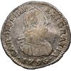 Image 1 : COLOMBIA, Bogotá, bust ½ real, Charles IV, 1796 J•J, recut date, very rare, NGC VF 25, fine