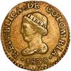 Image 1 : COLOMBIA, Bogotá, gold 1 peso, 1835 RS, ex-JEAS.