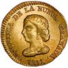 Image 1 : COLOMBIA, Bogotá, gold 1 peso, 1837 RS, ex-JEAS.