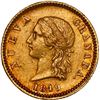 Image 1 : COLOMBIA, Bogotá, gold 2 pesos, 1849, ex-JEAS.